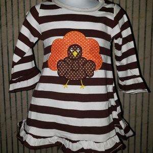 Thanksgiving striped dress